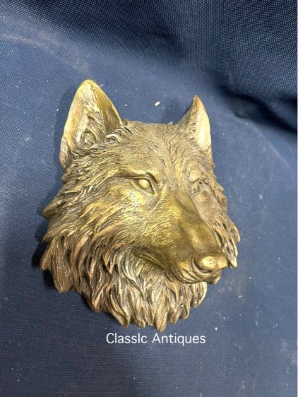 รูปปั้น ทองเหลือง หมาป่าสะสม รูปที่ 4