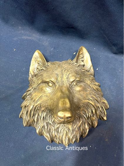 รูปปั้น ทองเหลือง หมาป่าสะสม รูปที่ 5