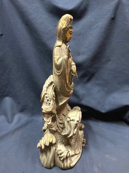 เจ้าแม่กวนอิม ขี่มังกร ทองเหลือง องค์ใหญ่สะสม รูปที่ 6