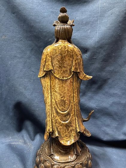 เจ้าแม่กวนอิม ทองเหลือง สะสมT2 รูปที่ 6
