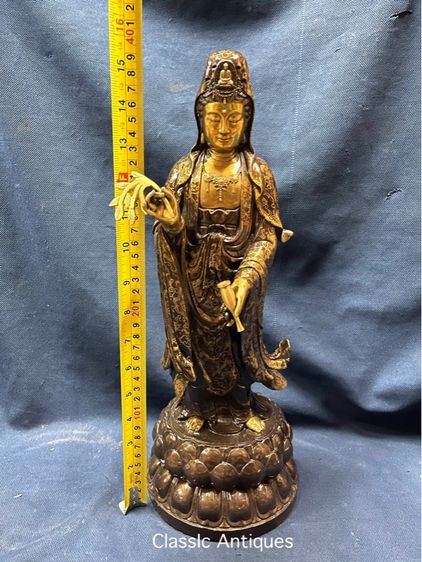 เจ้าแม่กวนอิม ทองเหลือง สะสมT1 รูปที่ 14