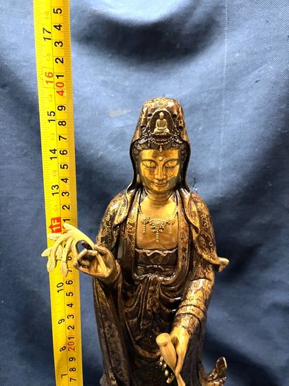 เจ้าแม่กวนอิม ทองเหลือง สะสมT1 รูปที่ 15
