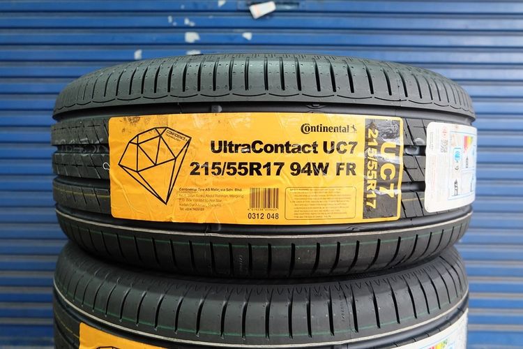 🎗 ยางใหม่ Continental รุ่น UltraContact UC7 ขนาด 215 55R17 ปี25 รูปที่ 2