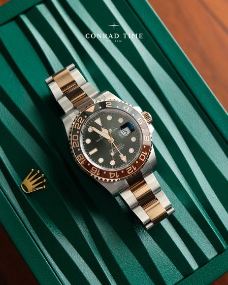 New Rolex GMT-Master II 126711CHNR Root Beer Black Dial Two-Tone Oyster 2025 40mm. Fullset 100