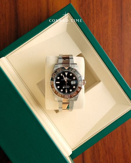 New Rolex GMT-Master II 126711CHNR Root Beer Black Dial Two-Tone Oyster 2025 40mm. Fullset 100 รูปที่ 2