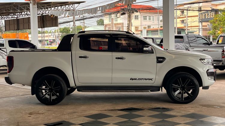 Ford Ranger 2017 2.2 Hi-Rider Wildtrak Pickup ดีเซล ไม่ติดแก๊ส เกียร์อัตโนมัติ ขาว รูปที่ 4