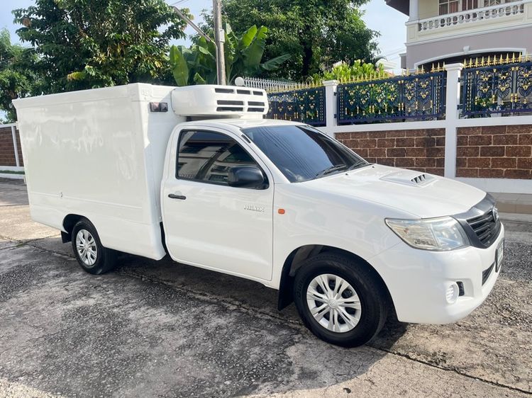 Toyota Hilux Vigo Champ 2014 2.5 J Single Cab Pickup ดีเซล ไม่ติดแก๊ส เกียร์ธรรมดา ขาว รูปที่ 3