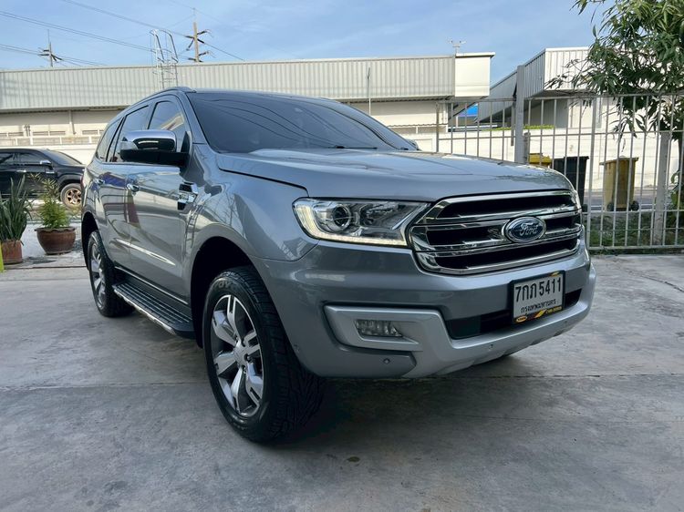 Ford Everest 2018 2.2 Titanium Plus Utility-car ดีเซล ไม่ติดแก๊ส เกียร์อัตโนมัติ เทา รูปที่ 3