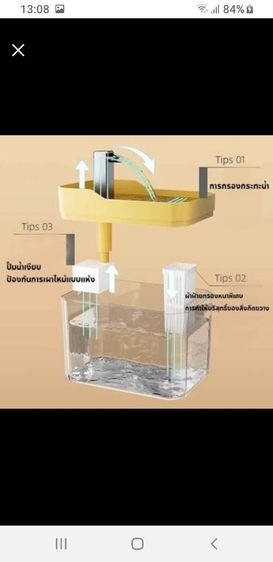 เครื่องให้อาหาร และน้ำอัตโนมัติสำหรับสัตว์เลี้ยงตัวโปรด น้ำพุแมวสัตว์เลี้ยงอัตโนมัติ พร้อมตัวกรองน้ำขนาด 1.5 ลิตร รูปที่ 12
