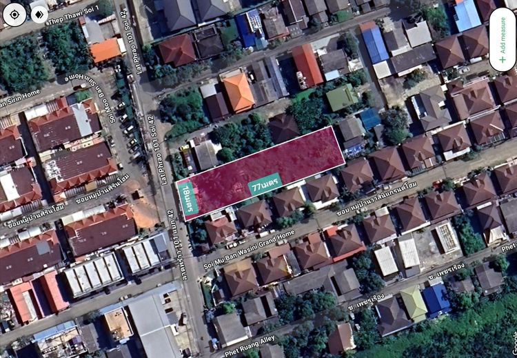 ขายที่ดินเปล่า 359 ตร.ว.ซอยลาดพร้าว101แยก42 แขวงคลองจั่น บางกะปิ กรุงเทพ ทำเลดีราคาถูกมาก