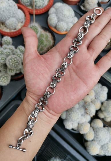 สร้อยข้อมือวินเทจเงินแท้ Vintage Sterling Silver Bracelets Made In Japan ที่สุดของความหายาก ราคาแบ่งปันครับ รูปที่ 10