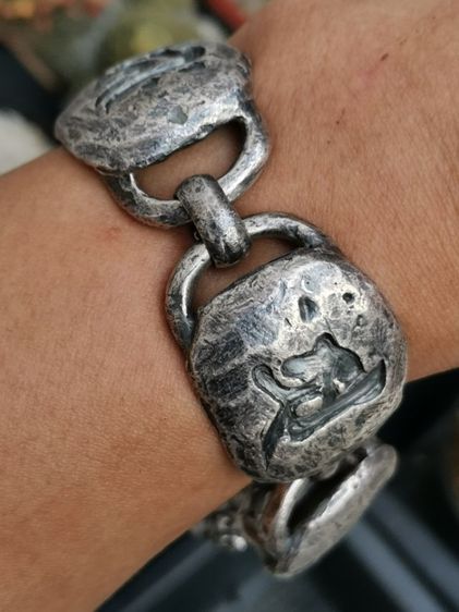 สร้อยข้อมือวินเทจเงินแท้ Vintage Sterling Silver Bracelets Made In Japan เส้นเดียวจบ ราคาแบ่งปันครับ รูปที่ 9