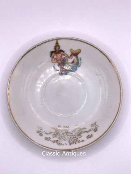 จาน สุพรรณมัจฉา โบราณเก่าสะสม รูปที่ 11