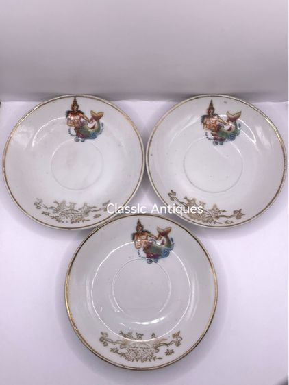 จาน สุพรรณมัจฉา โบราณเก่าสะสม รูปที่ 3