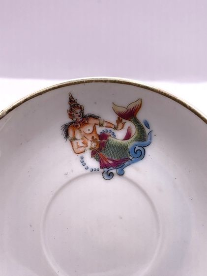 จาน สุพรรณมัจฉา โบราณเก่าสะสม รูปที่ 16