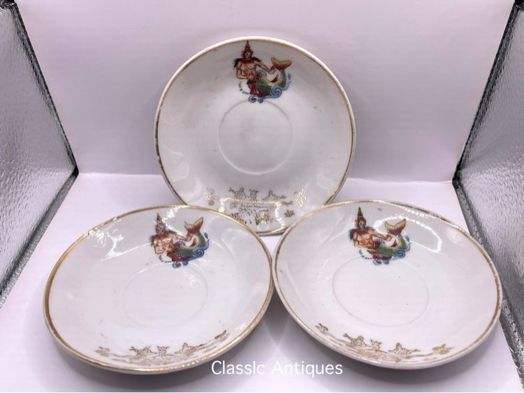 จาน สุพรรณมัจฉา โบราณเก่าสะสม รูปที่ 4