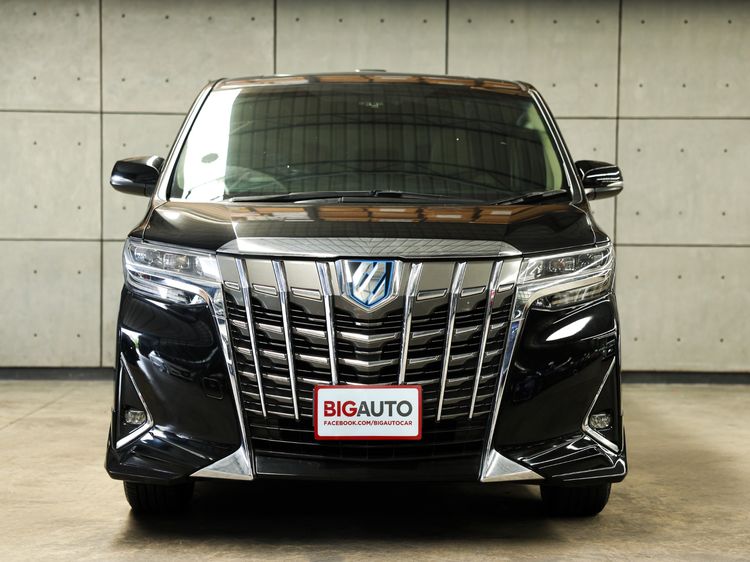 Toyota Alphard 2019 2.5 HV 4WD Van ไฮบริด ไม่ติดแก๊ส เกียร์อัตโนมัติ ดำ รูปที่ 3