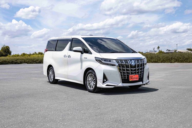 รถ Toyota Alphard 2.5 Hybrid E-Four 4WD สี ขาว