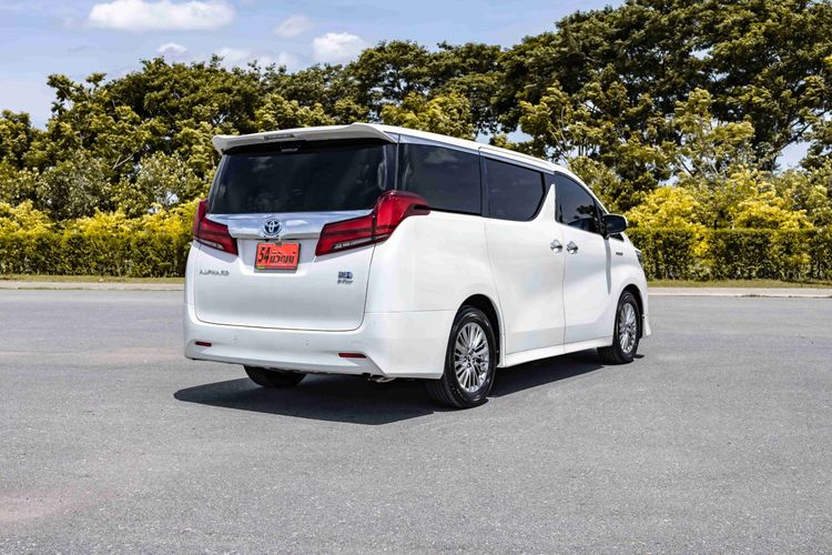 Toyota Alphard 2019 2.5 Hybrid E-Four 4WD Utility-car ไฮบริด ไม่ติดแก๊ส เกียร์อัตโนมัติ ขาว รูปที่ 4