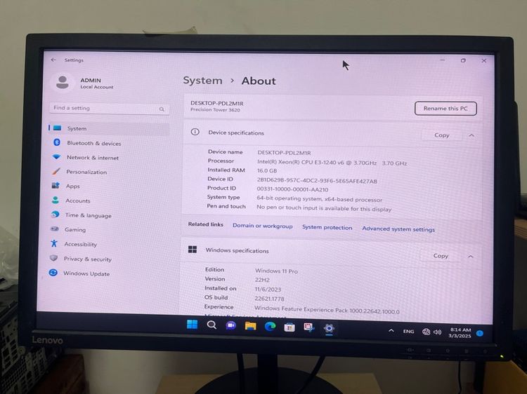 PC คอมพิวเตอร์พร้อมใช้งาน T3620 XEON รูปที่ 5