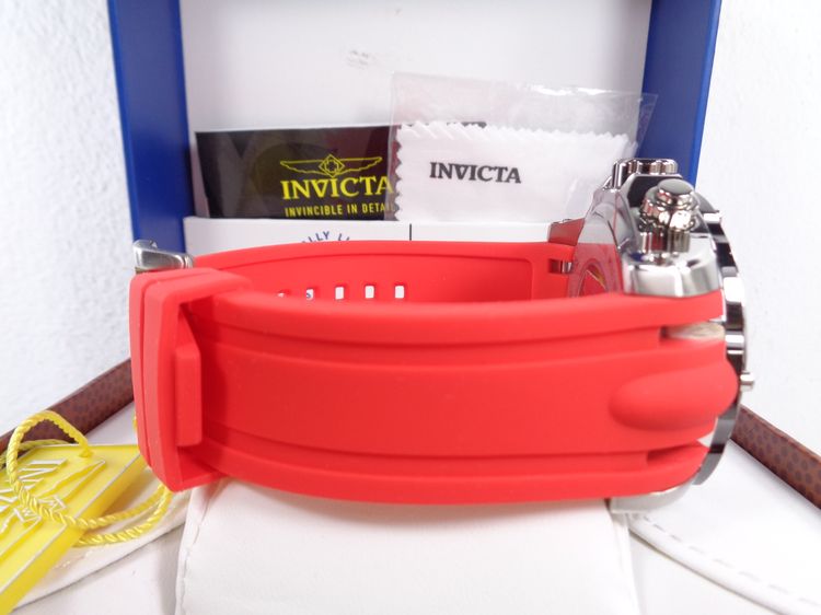 สุดคุ้ม INVICTA (เครื่อง swiss.) New Speedway swiss Chronograph 51 มิล. สายยางแดง รูปที่ 8