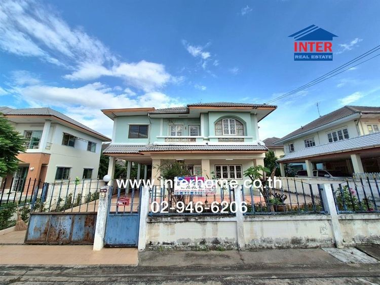 บ้านเดี่ยว 2 ชั้น 75.7 ตร.ว. หมู่บ้านพาร์ควิลเลจ บางบัวทอง ซอยลำโพ ถนนกาญจนาภิเษก ถนนโยธาธิการ-บ้านลำโพ บางบัวทอง นนทบุรี