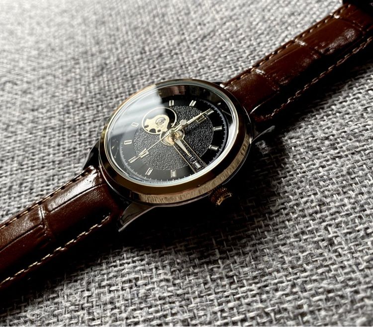 Automatic Skeleton Watch สายหนัง รูปที่ 3