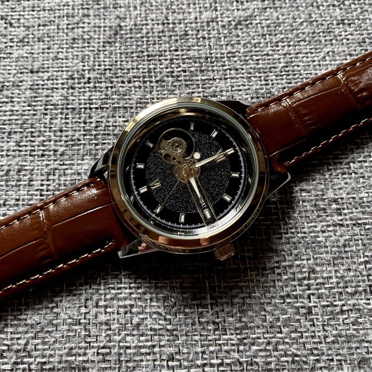 Automatic Skeleton Watch สายหนัง รูปที่ 4