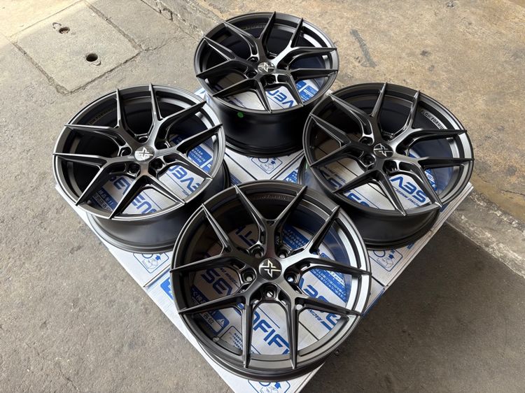 ล้อแม็กมือ1 ขอบ18 ก้านY 5รู114 กว้าง8.5 ออฟ35 สีเทากัน ล้อเบา FLOW FORMING งานSEVENFIFTH  รูปที่ 2