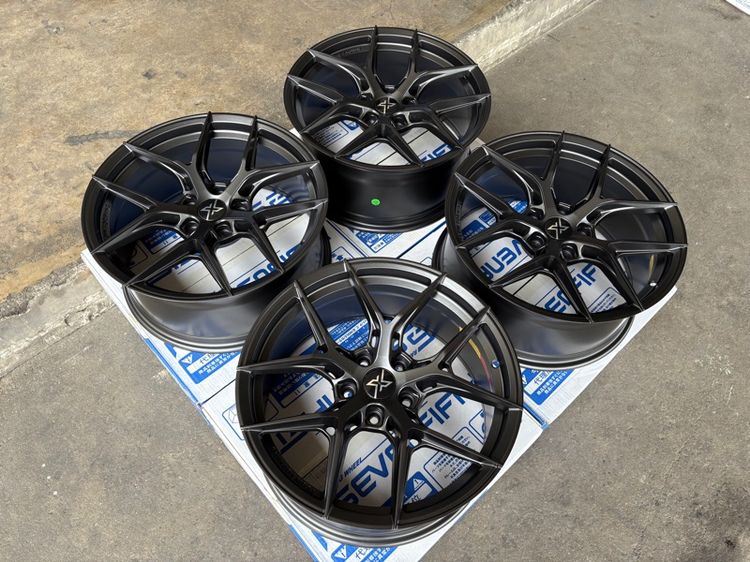ล้อแม็กมือ1 ขอบ18 ก้านY 5รู114 กว้าง8.5 ออฟ35 สีเทากัน ล้อเบา FLOW FORMING งานSEVENFIFTH  รูปที่ 3