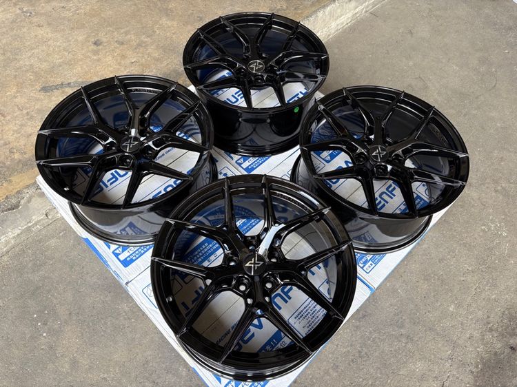 ล้อแม็กมือ1 ขอบ18 ก้านY 5รู114 กว้าง8.5 ออฟ35 สีดำเงา ล้อเบา FLOW FORMING งานSEVENFIFTH งานสวยมากๆ รูปที่ 3