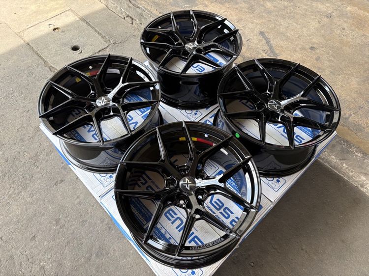 ล้อแม็กมือ1 ขอบ18 ก้านY 5รู114 กว้าง8.5 ออฟ35 สีดำเงา ล้อเบา FLOW FORMING งานSEVENFIFTH งานสวยมากๆ รูปที่ 2