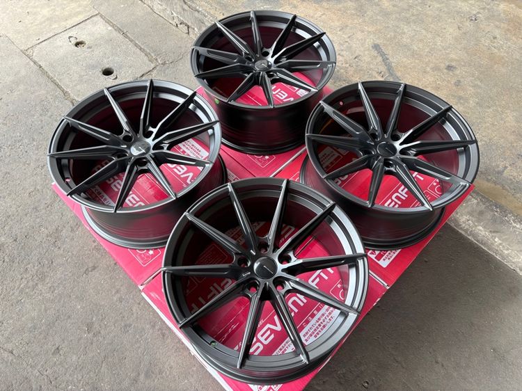 ล้อแม็กมือ1 ขอบ18 R13 5รู114 กว้าง8.5 ออฟ35 สีเทากัน ล้อเบา FLOW FORMING งานSEVENFIFTH งานสวยมากๆ รูปที่ 2