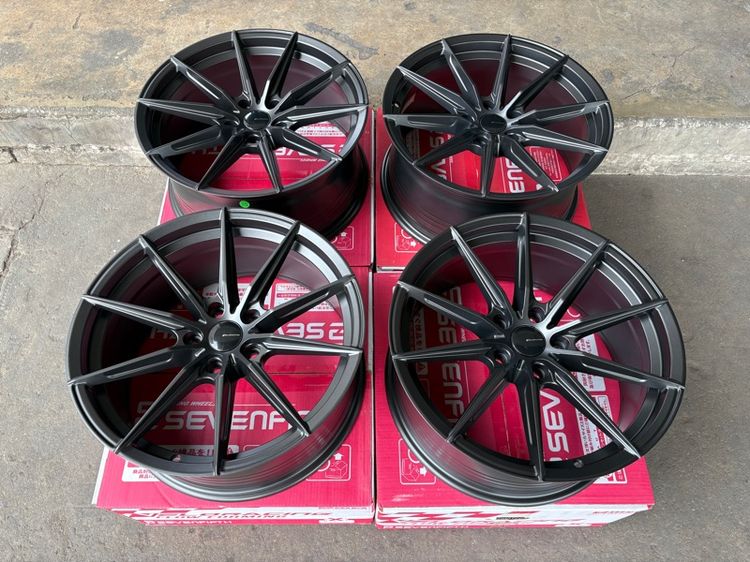 18" ล้อแม็กมือ1 ขอบ18 R13 5รู114 กว้าง8.5 ออฟ35 สีเทากัน ล้อเบา FLOW FORMING งานSEVENFIFTH งานสวยมากๆ