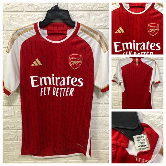 ผู้ชาย แดง ชุดฟุตบอล Adidas เสื้อฟุตบอล ( ARSENAL 2023-2024) 