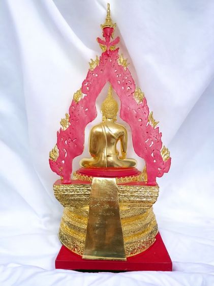 พระพุทธชินสีห์ ขนาดบูชา วัดชิโนรส กรุงเทพ ปี2536 ในหลวงรัชกาลที่9 เสด็จเททอง เนื้อทองเหลือง ปิดทองแท้ หน้าตัก 9 นิ้ว รูปที่ 4