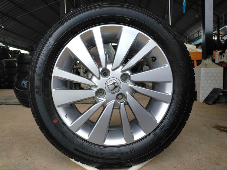 อื่นๆ 15" อื่นๆ แม็กฮอนด้า ขอบ15 สีเดิมป้ายแดง พร้อมยางแม็กซิส 185 60 15 ปี25 ใส่ city jazz ได้ทุกรุ่น