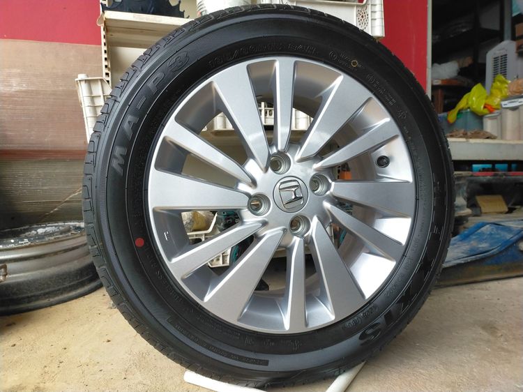 แม็กฮอนด้า ขอบ15 สีเดิมป้ายแดง พร้อมยางแม็กซิส 185 60 15 ปี25 ใส่ city jazz ได้ทุกรุ่น รูปที่ 3