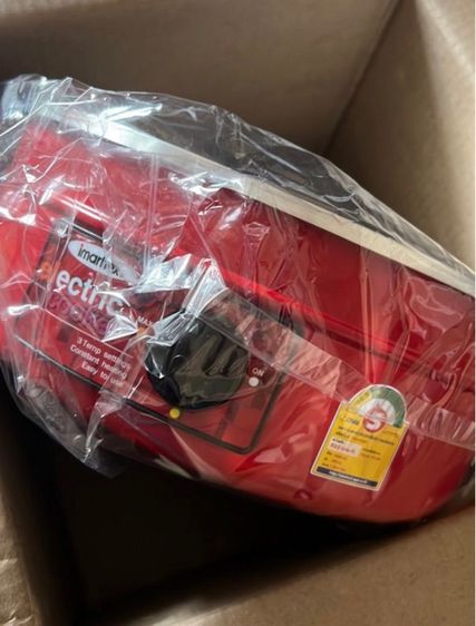 อุปกรณ์ในครัวอื่นๆ กระทะไฟฟ้า Imarflex พร้อมที่นึ่งสีแดง