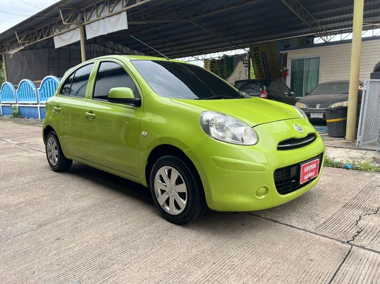 Nissan March 2010 1.2 E Sedan เบนซิน ไม่ติดแก๊ส เกียร์อัตโนมัติ เขียว รูปที่ 2