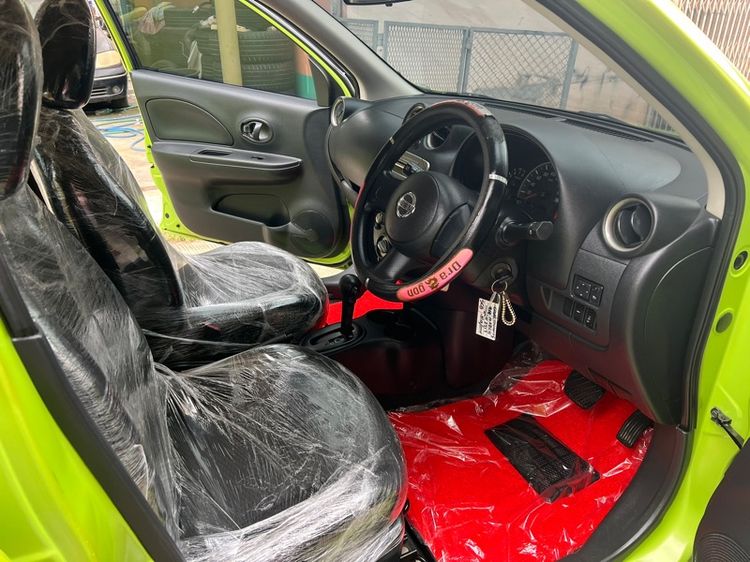 Nissan March 2010 1.2 E Sedan เบนซิน ไม่ติดแก๊ส เกียร์อัตโนมัติ เขียว รูปที่ 4