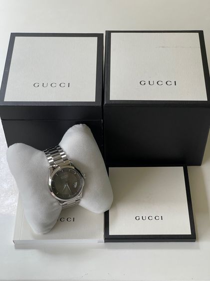 GUCCI G-Timeless Automatic Watch YA126412 SS Gold Dial Men’s Watch  รูปที่ 2