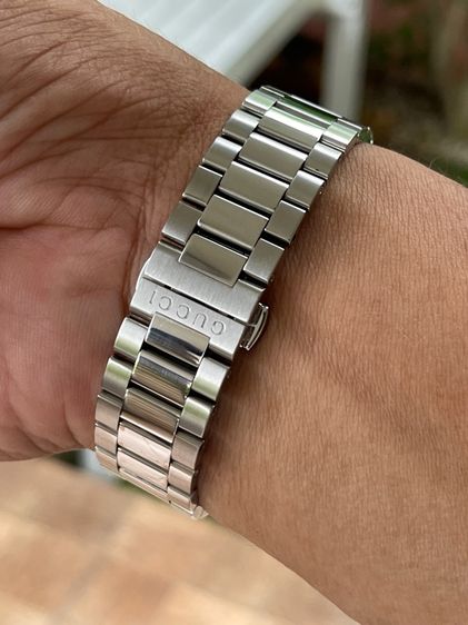 GUCCI G-Timeless Automatic Watch YA126412 SS Gold Dial Men’s Watch  รูปที่ 17