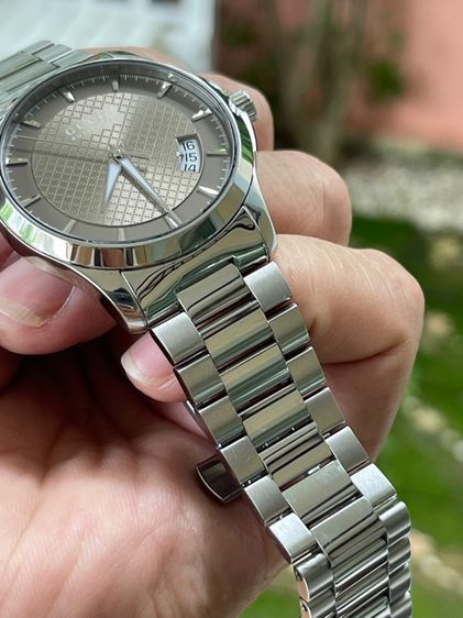 GUCCI G-Timeless Automatic Watch YA126412 SS Gold Dial Men’s Watch  รูปที่ 10