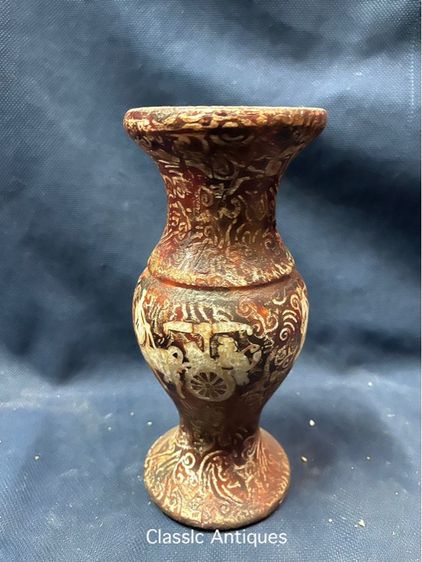 แจกันหิน แกะสลัก รถม้า สะสมA3 รูปที่ 9