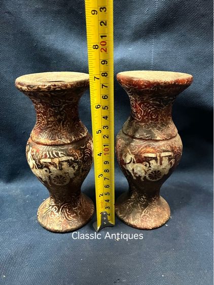 แจกันหิน แกะสลัก รถม้า สะสมA3 รูปที่ 12