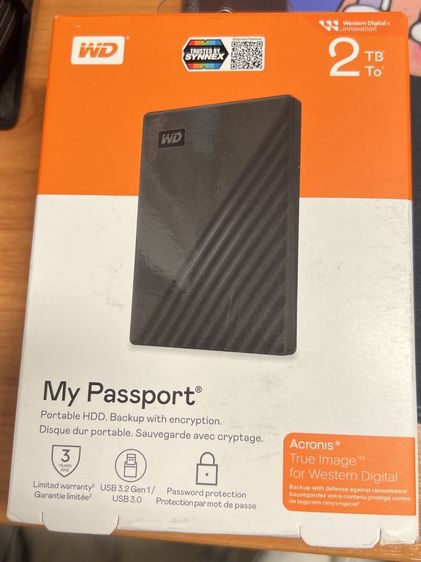 EXTERNAL ฮาร์ดดิสก์ WD HDD  2TB