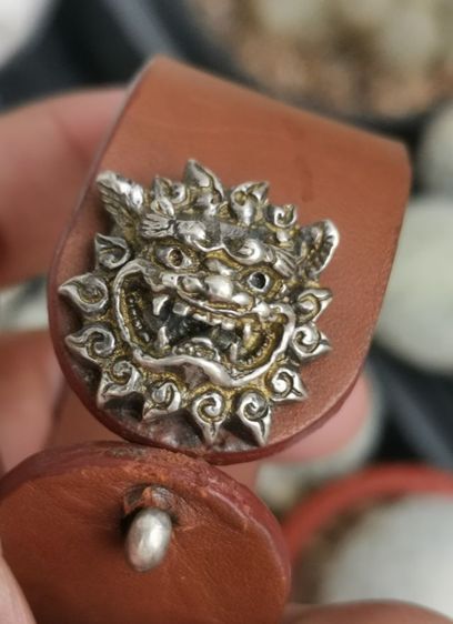 กำไลข้อมือเงินแท้ หนังแท้ งานเก่า Made In Japan รูปที่ 2