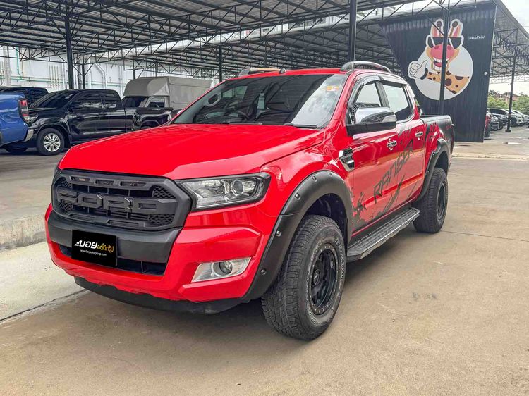 Ford Ranger 2018 2.2 Hi-Rider XLT Pickup ดีเซล ไม่ติดแก๊ส เกียร์อัตโนมัติ แดง