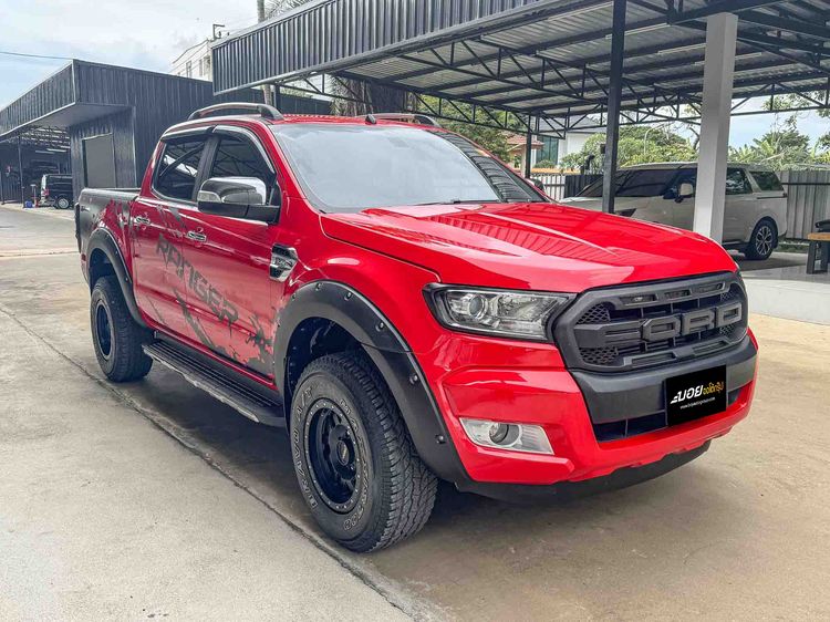 Ford Ranger 2018 2.2 Hi-Rider XLT Pickup ดีเซล ไม่ติดแก๊ส เกียร์อัตโนมัติ แดง รูปที่ 3